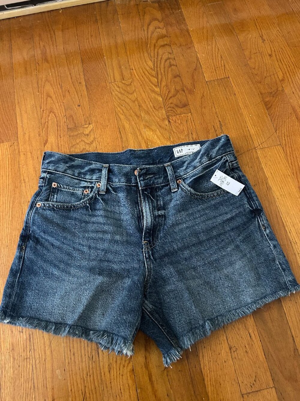 Gap Mid Rise UltraSoft Relaxed Cutoff Shorts (tall)